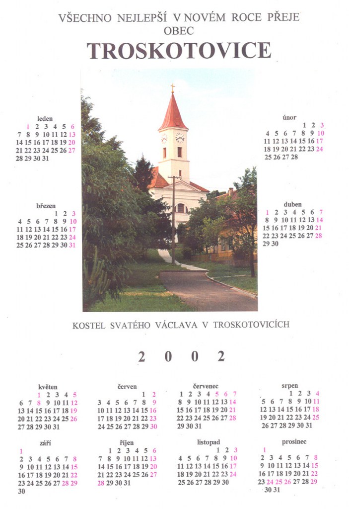 Kalendář 2002